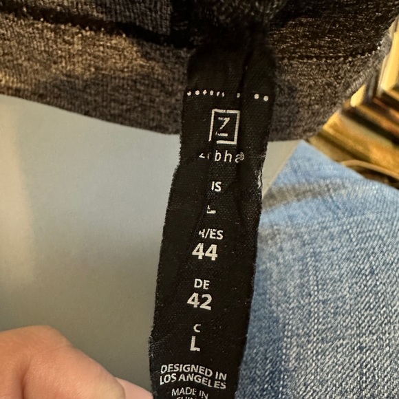 Zobha Heather Gray Cut Out Racerback Sports Bra Large - Picture 15 of 16